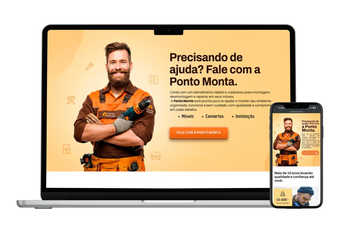 Site Institucional Serviços - Ponto Monta