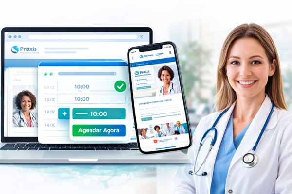 site com agendamento online para clínica atrair mais pacientes