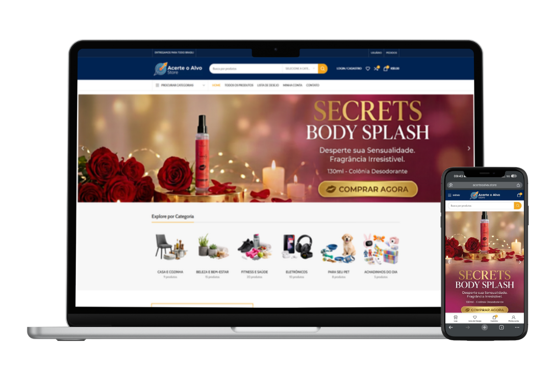 Site Dropshipping Acerte o Alvo Store